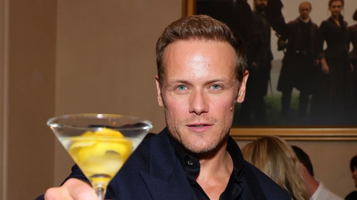 Sam Heughan poses as he attends Outlander Season 7 World Premiere At Tribeca Film Festival