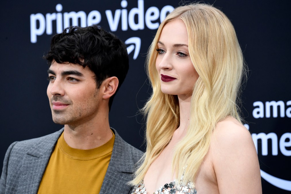 Joe Jonas and Sophie Turner attend the Premiere Of Amazon Prime Video's "Chasing Happiness" 