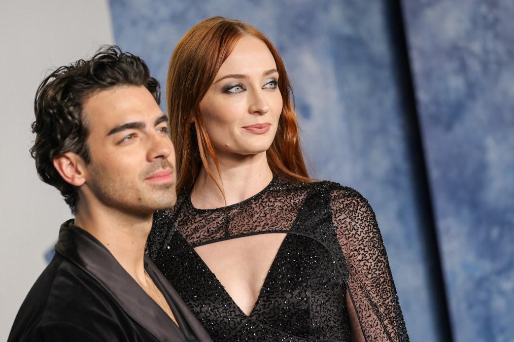 Joe Jonas and Sophie Turner attend the 2023 Vanity Fair Oscar Party