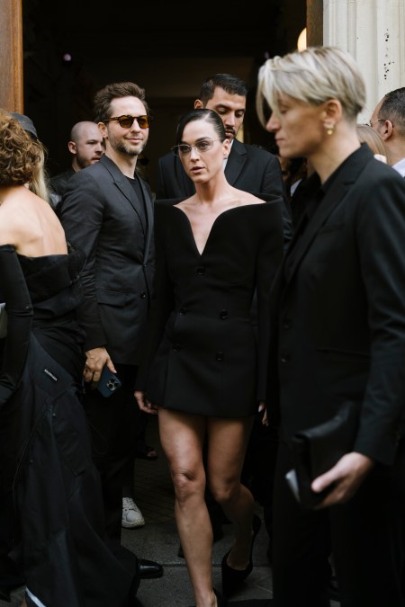 Katy Perry attends the Balenciaga Haute Couture Fall/Winter 2025/2026 show