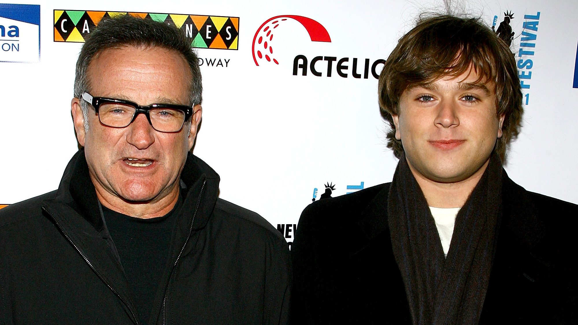 Robin Williams and Zak Williams