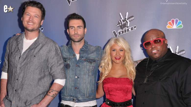 Blake Shelton, Adam Levine, Christina Aguilera, and CeeLo Green were the original coaches on "The Voice" in 2011