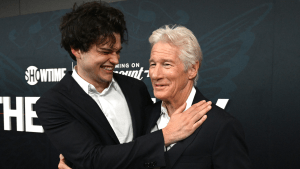 US actor Richard Gere and his son Homer James