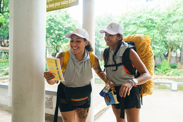 Carrigain Scadden and Bernie Gutierrez on "The Amazing Race" Season 37