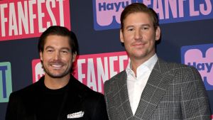 Craig Conover (L) and Austen Kroll attend Hayu FanFest 2024 at Magazine London on October 26, 2024