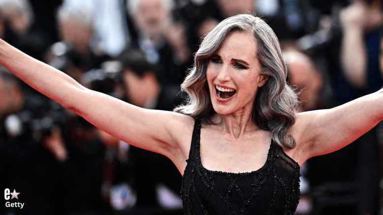 Andie MacDowell’s Best Gray Hair Moments