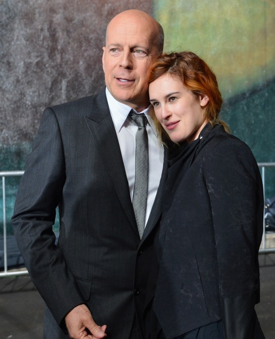 Actor Bruce Willis and actress Rumer Willis 
