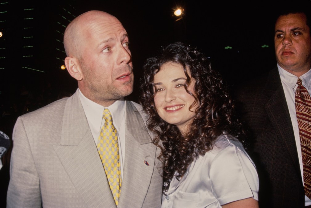 American actors Bruce Willis and Demi Moore 