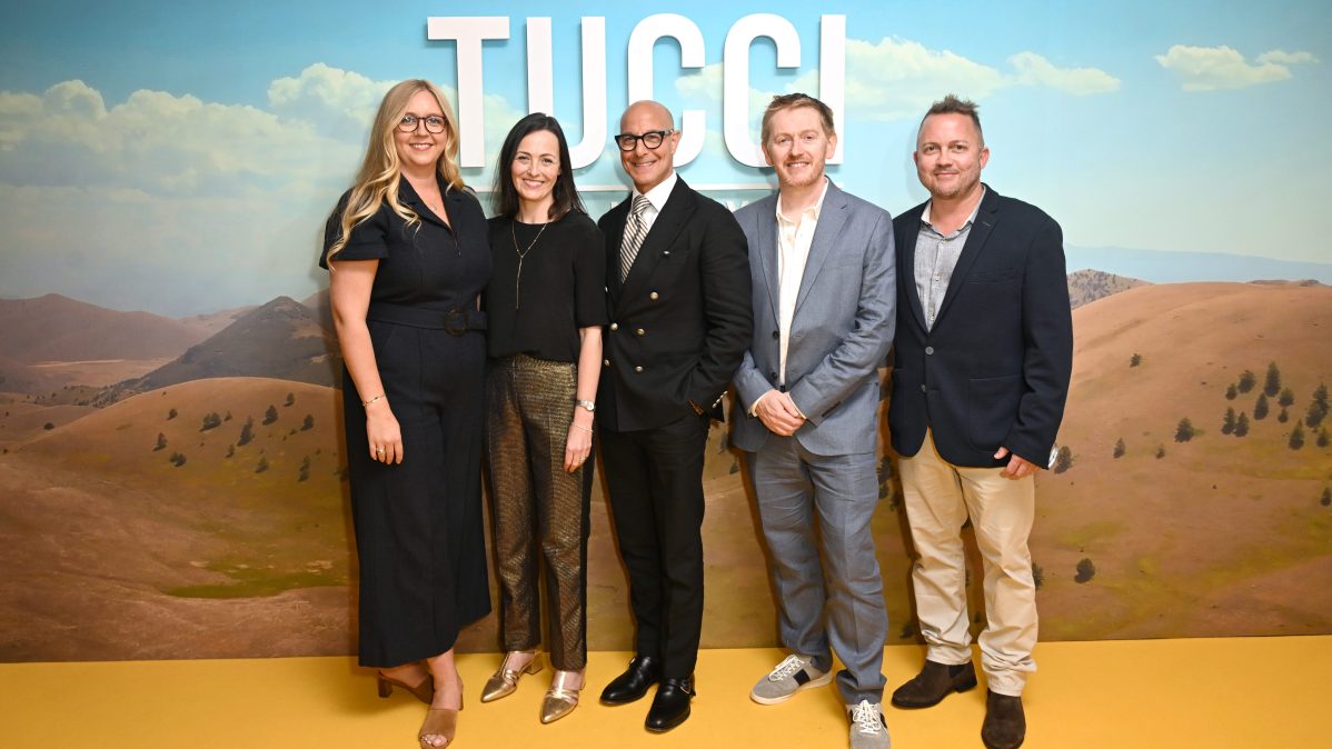 Lottie Birmingham, Amanda Lyon, Stanley Tucci, Alan Holland, and Ben Jessops