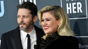 Brandon Blackstock and Kelly Clarkson attend the 25th Annual Critics' Choice Awards at Barker Hangar on January 12, 2020 in Santa Monica, California