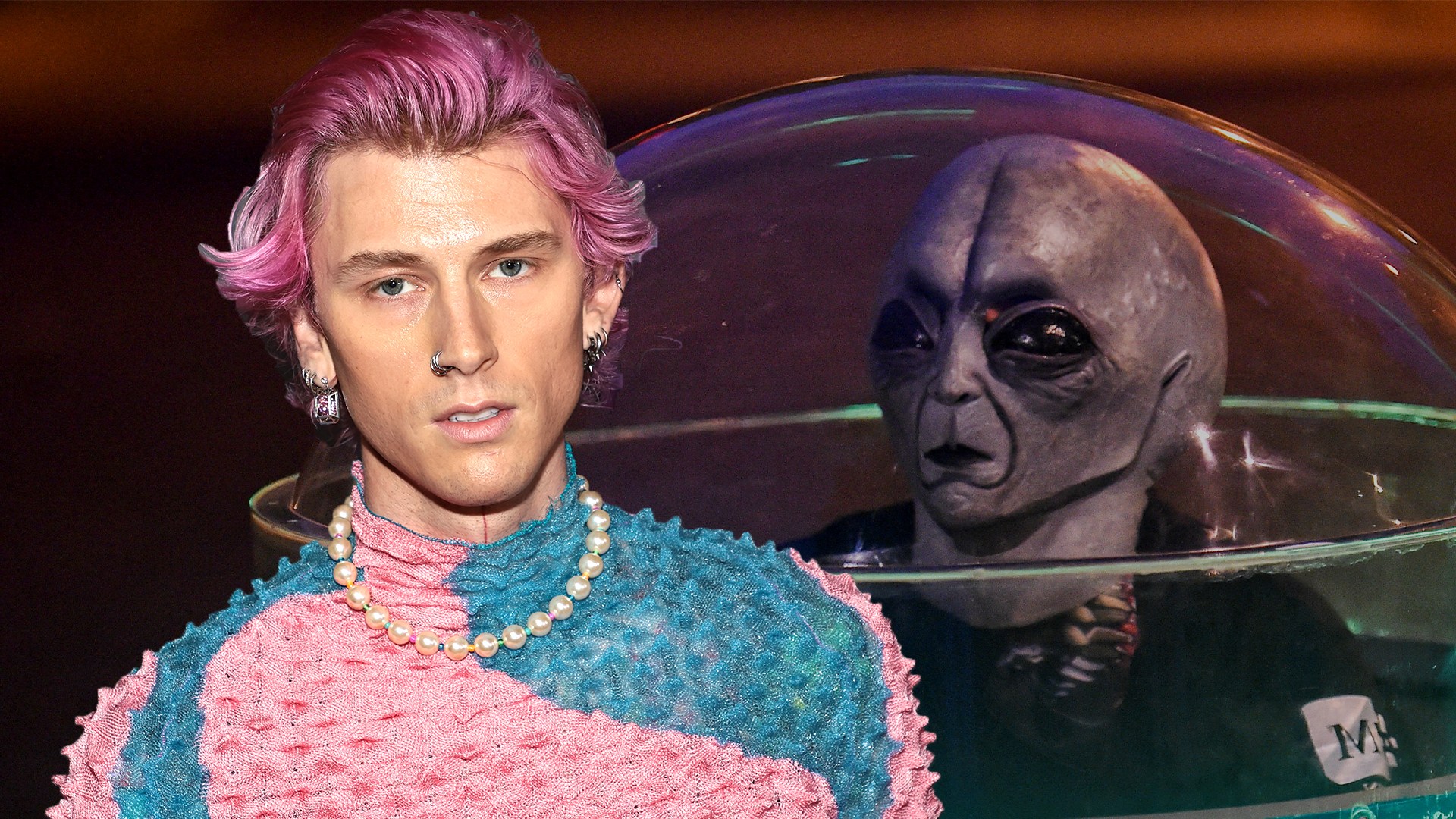 Machine Gunn Kelly Hints He Is Part Alien - EntertainmentNow