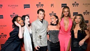 NEXT GEN NYC -- "S1 Premiere Party" -- Pictured: (l-r) Ava Dash, Georgia McCann, Brooks Marks, Ariana Biermann, Emira D’Spain, Gia Giudice on Monday, June 2 from Flyfish Club in New York City