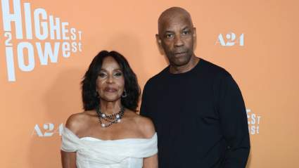 Denzel Washington & His Wife Pose for Pics in NYC
