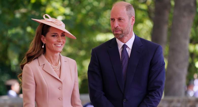 Catherine, Princess of Wales and Prince William, Prince of Wales welcome French President Emmanuel Macron and his wife Brigitte Macron (not pictured) to Windsor Castle on July 8, 2025