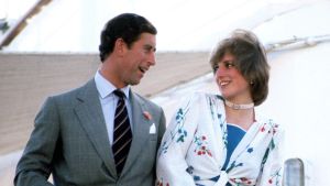 Prince and Princess of Wales leave Gibraltar on the Royal Yacht Britannia for their honeymoon cruise, 31st July 1981