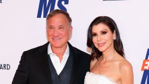Terry Dubrow and Heather Dubrow attend the 32nd annual Race To Erase MS Gala at Fairmont Century Plaza on May 16, 2025 in Los Angeles, California