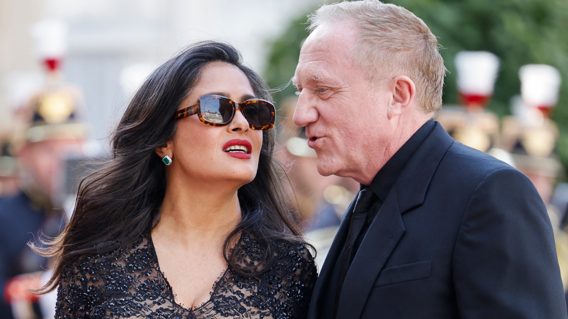 Salma Hayek and François-Henri Pinault attend a state dinner