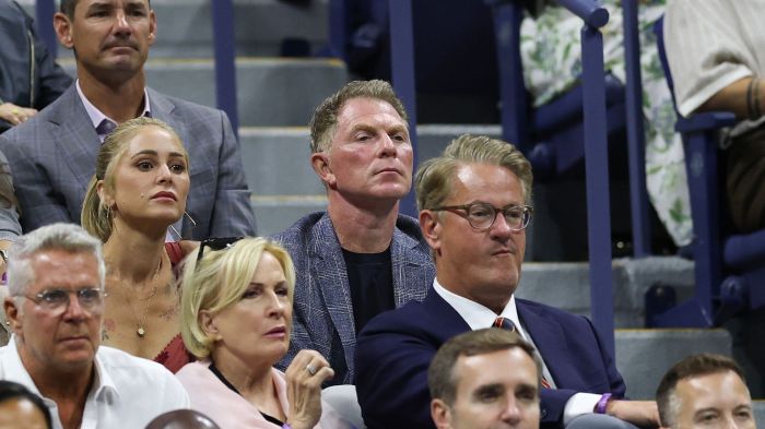 Bobby Flay attends the Women's Semifinal match between Jessica Pegula of the United States and Aryna Sabalenka on Day Twelve of the 2025 US Open at USTA Billie Jean King National Tennis Center on September 4, 2025