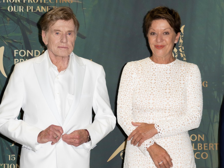 Robert Redford and Sibylle Szaggars
