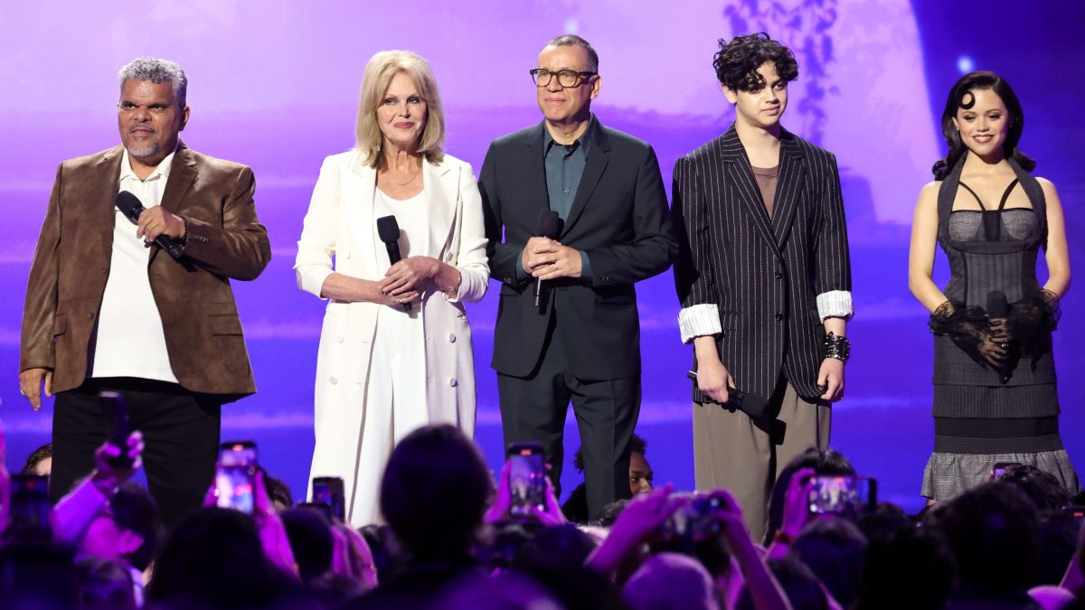 Luis Guzmán, Joanna Lumley, Fred Armisen, Isaac Ordonez and Jenna Ortega