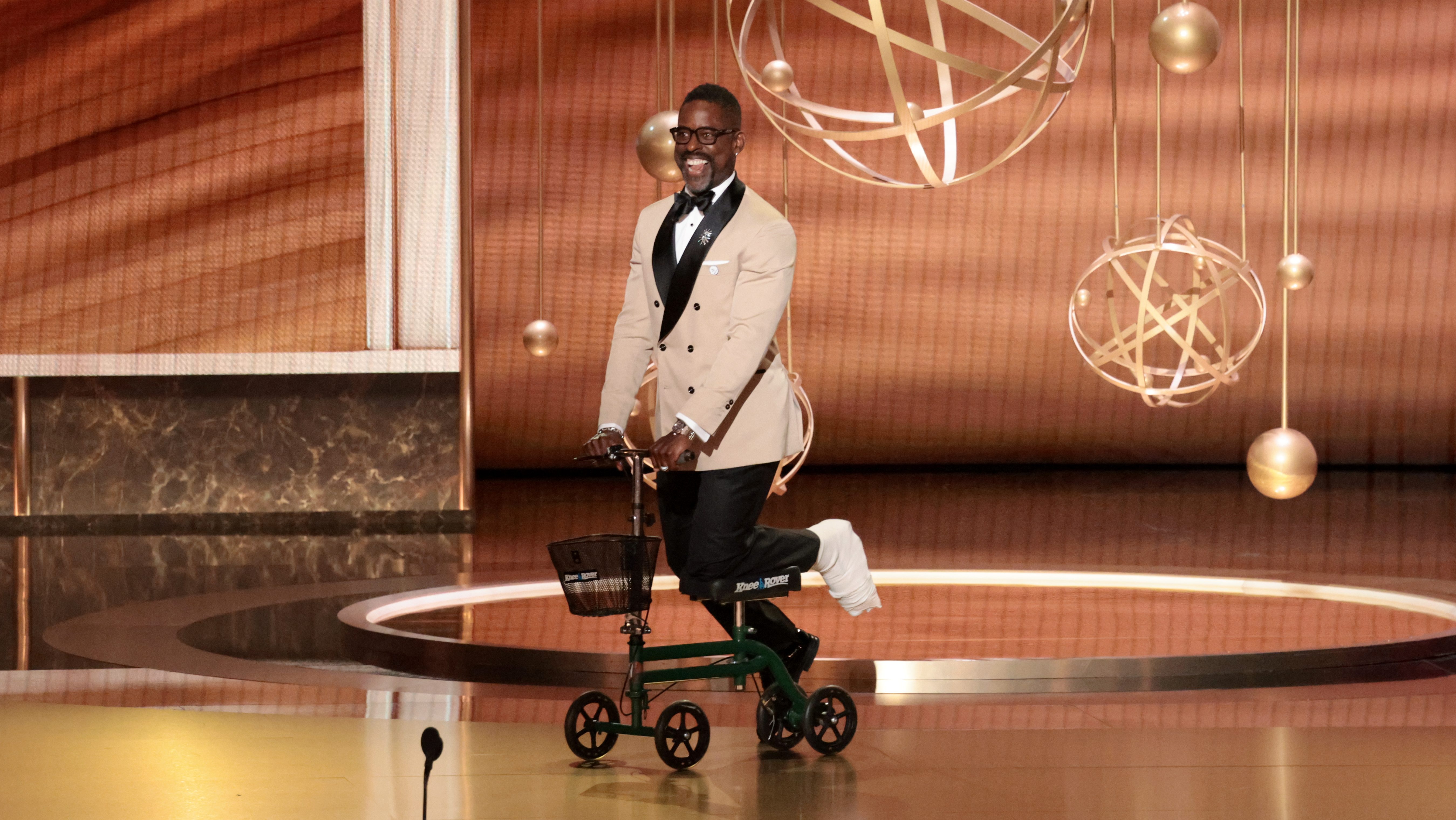 Sterling K. Brown presents an award during the show