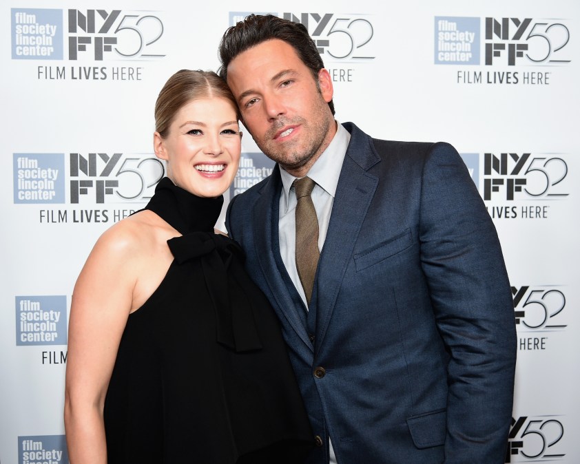  Actors Rosamund Pike (L) and Ben Affleck 