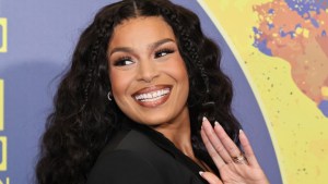 Jordin Sparks smiling and waving