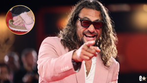 Jason Momoa Turns Heads in Pink at Venice