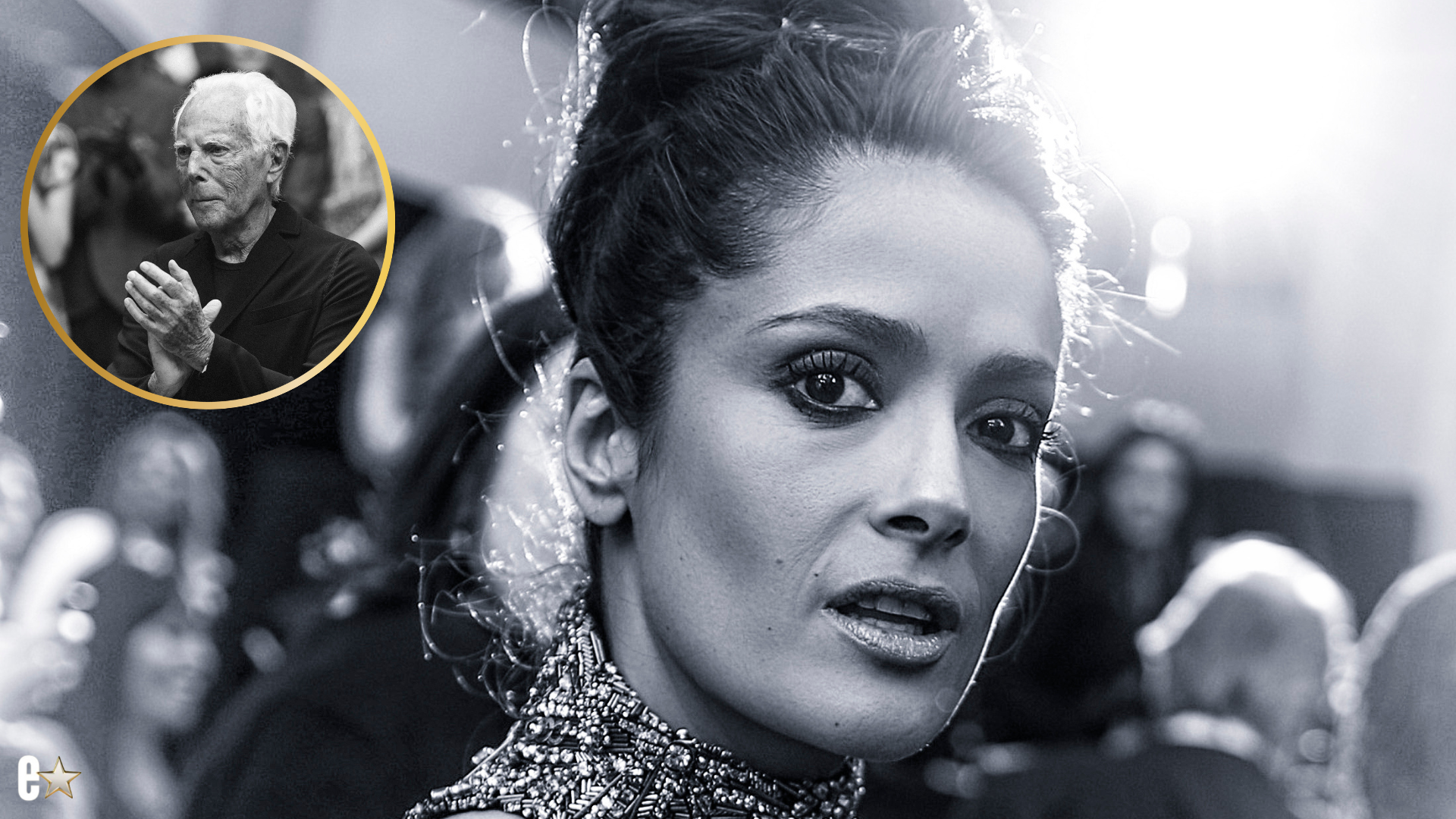 Salma Hayek Giorgio Armani tribute