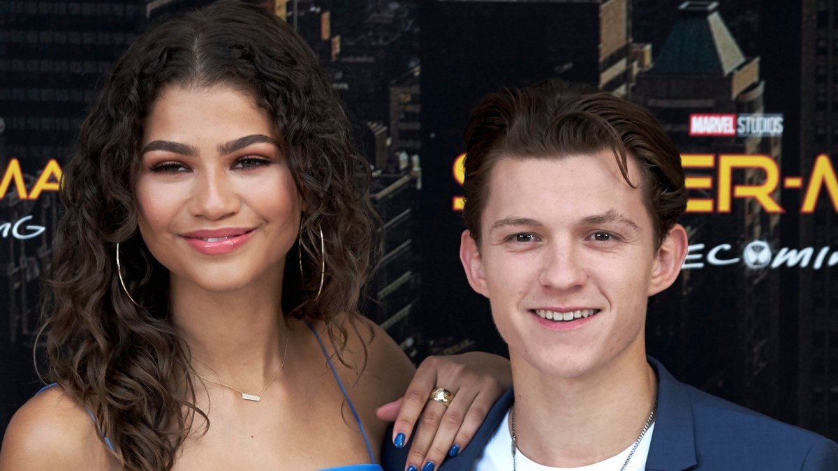Zendaya and Tom Holland smiling