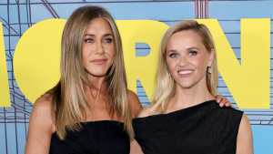Jennifer Aniston & Reese Witherspoon "The Morning Show" season 4 premiere.