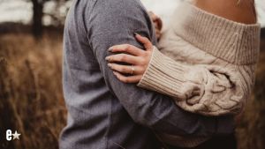 Engaged couple