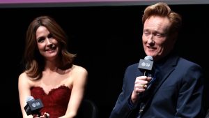 Rose Byrne and Conan O'Brien