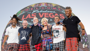 Adrian Young, Tom Dumont, Gwen Stefani, and Tony Kanal