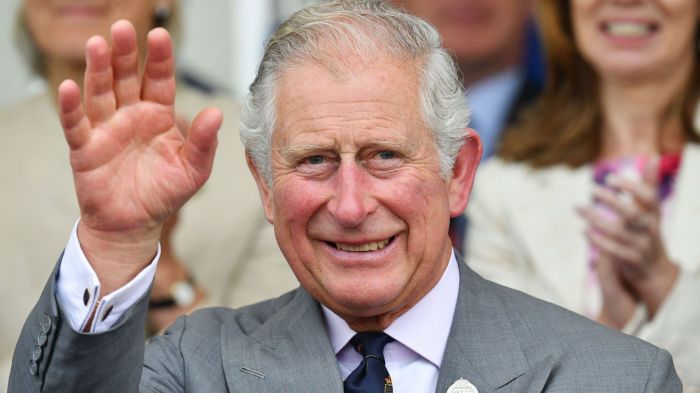 King Charles, Prince of Wales waves as he attends the Royal Cornwall Show on June 07, 2018 in Wadebridge, United Kingdom