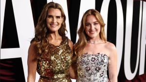 Brooke Shields and Rowan Francis Henchy attend Glamour Women of the Year at Times Square EDITION Hotel on October 08, 2024 in New York City
