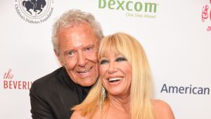 Alan Hamel and Suzanne Somers attend 2018 Carousel Of Hope Ball - VVIP Reception at The Beverly Hilton Hotel on October 6, 2018 in Beverly Hills, California