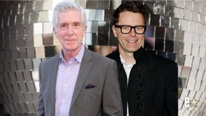 Bobby Bones and Tom Bergeron pose for photos