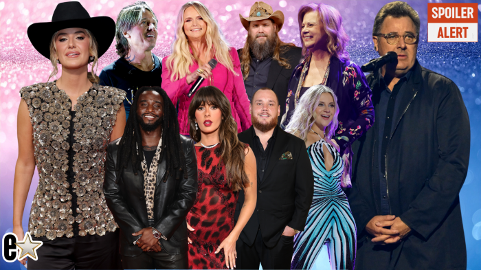 Lainey Wilson, Keith Urban, Miranda Lambert, Chris Stapleton, Patty Loveless, Shaboozey, Ella Langley, Luke Combs, Kelsea Ballerini, Vince Gill