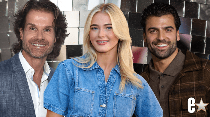 Louis Van Amstel, Rylee Arnold, Jan Ravnik smiling