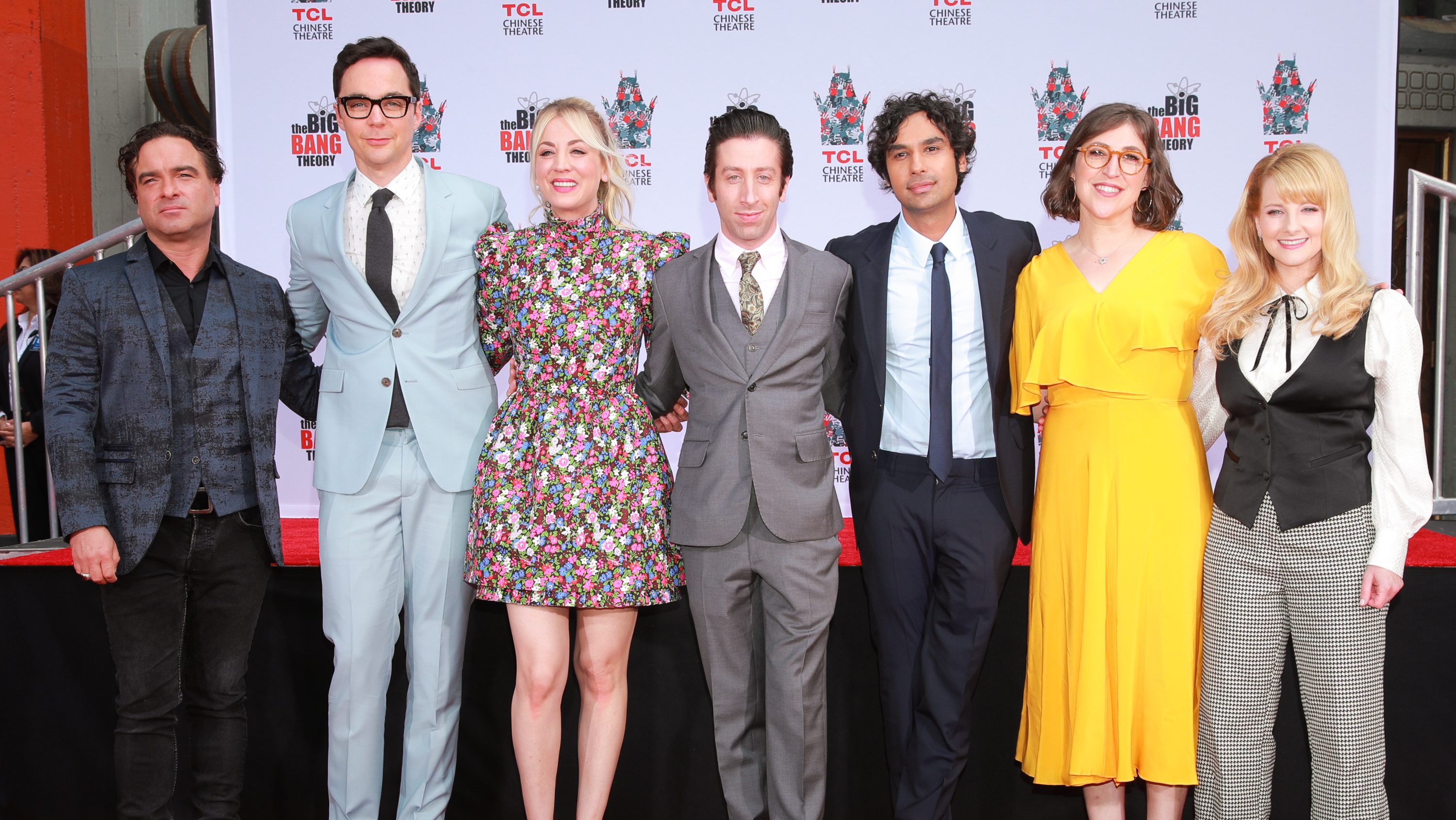 Johnny Galecki, Jim Parsons, Kaley Cuoco, Simon Helberg, Kunal Nayyar, Mayim Bialik and Melissa Rauch