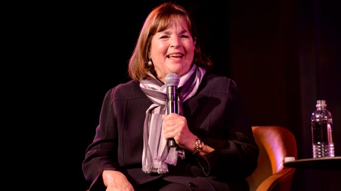 Ina Garten speaks onstage during a talk with Helen Rosner at the 2019 New Yorker Festival