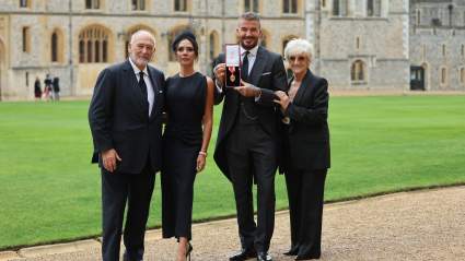Sir David Beckham Gets Knighted by King Charles: VIDEO