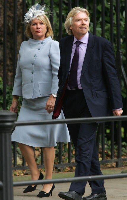 Sir Richard Branson and his wife Joan Branson 