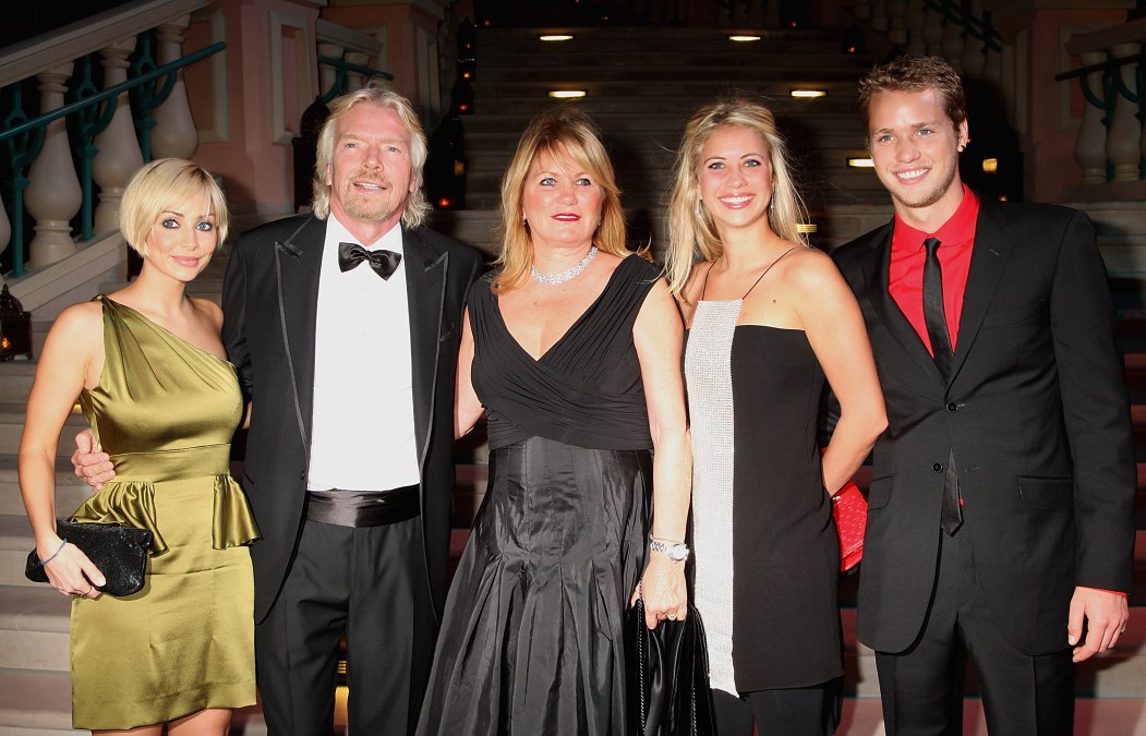 Natalie Imbruglia, Sir Richard Branson, Lady Joan Branson, Holly Branson and Sam Branson