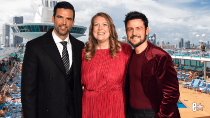 Tyler Hynes Pushes Benjamin Ayres to Perform Wild Will Ferrell Skit During Hallmark Cruise
