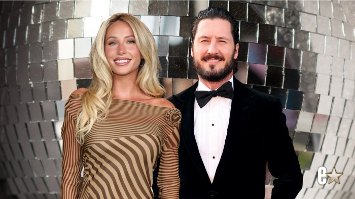 Val Chmerkovskiy and Alix Earle smiling