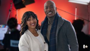 Tamera Mowry-Housley and B.J. Britt