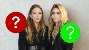 Mary-Kate Olsen and Ashley Olsen.