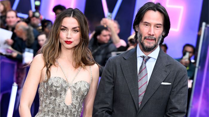 Ana de Armas and Keanu Reeves at John Wick: Ballerina world premiere